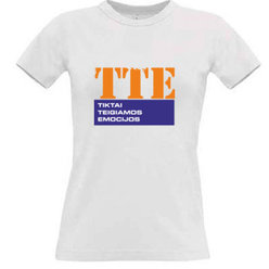 Women's T-shirt with your choice of photos, notes, white