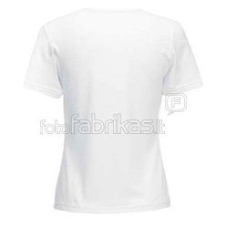 Moteriški marškinėliai su Jūsų nuotrauka, užrašu, balti