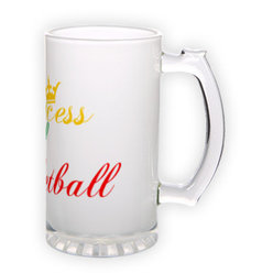 Frosted glass beer mug (500 ml)