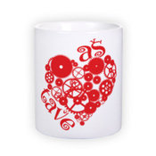 Standardne valge tass fotoga (300 ml)