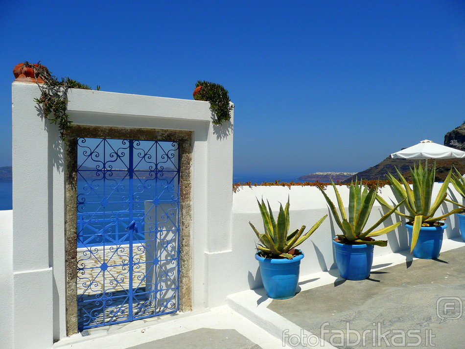 Santorini saloje