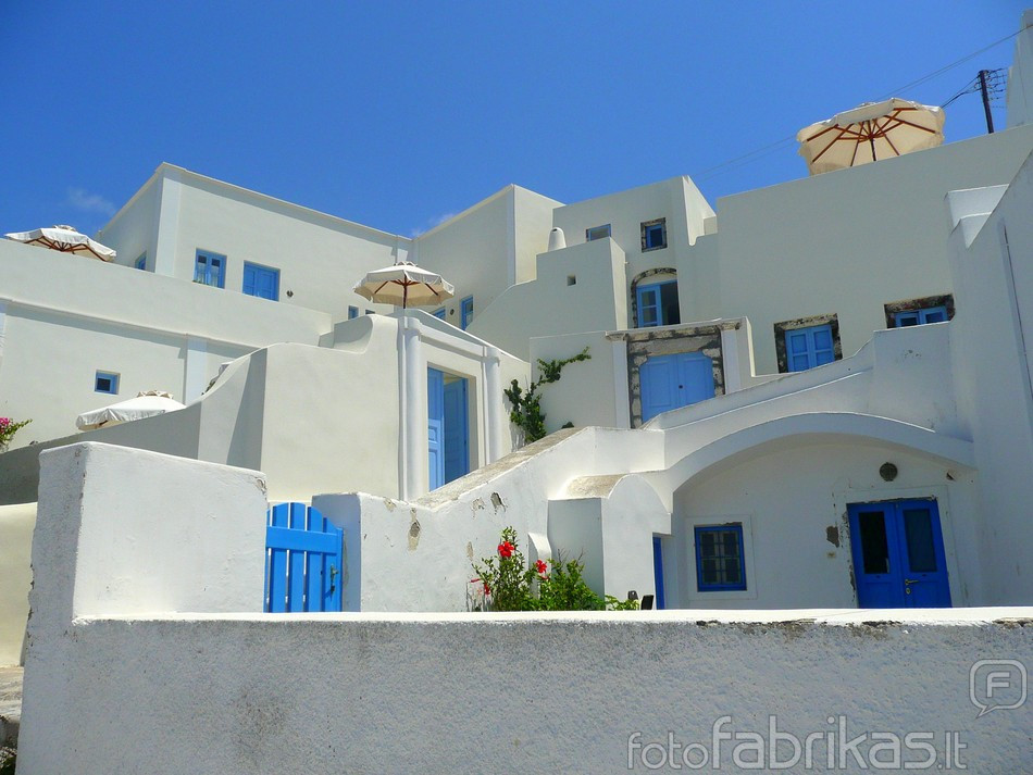 Santorini gatvelės