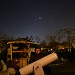Jupiterio ir Veneros šokis danguje!