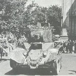 Russian tanks entering The Alley of Freedom in Kaunas, Lithuania, 1940 06 15.jpg