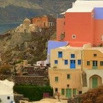 Santorini spalvos